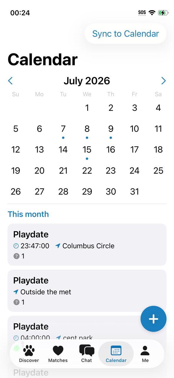 Shared calendar